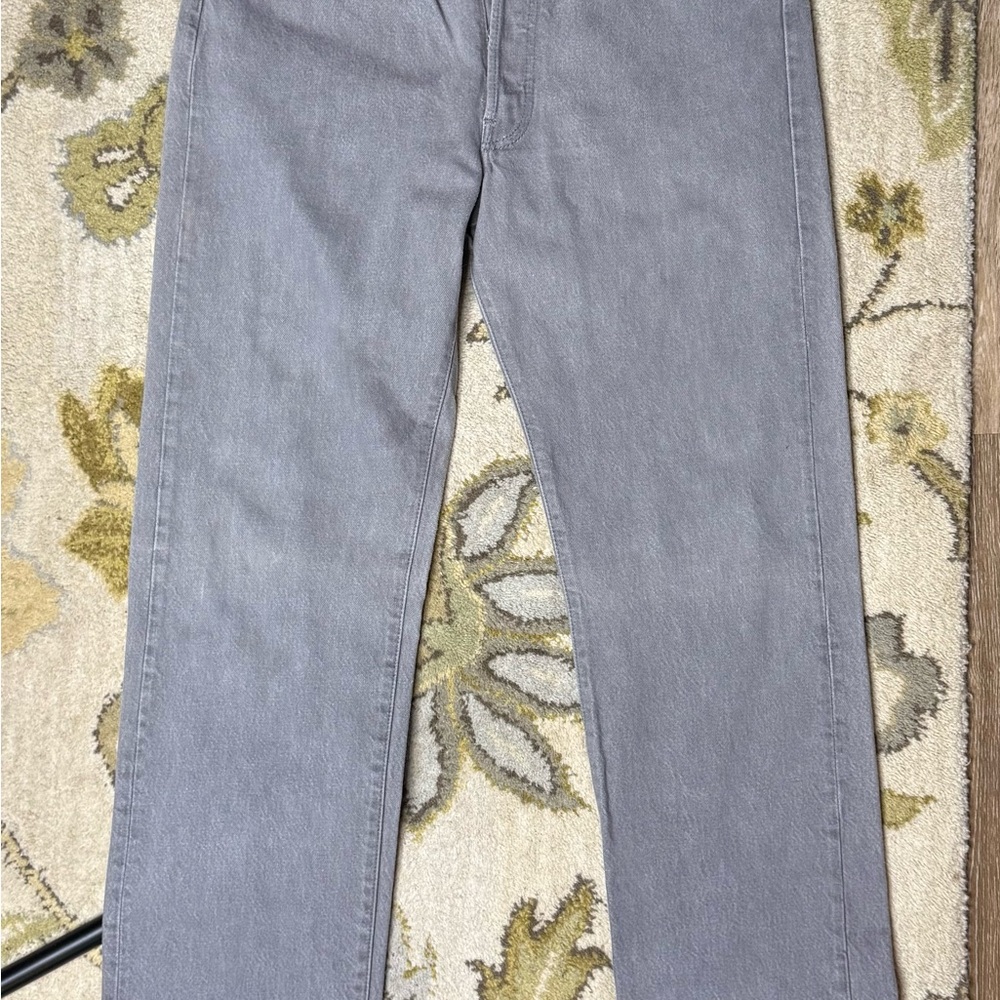 Vintage 1986 Levi's 501-0652 Gray Button Fly Denim Jeans W33 L34 Made In USA EUC